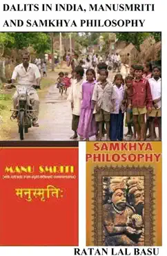 dalits in india, manusmriti and samkhya philosophy book cover image