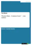 Thomas Paine: „Common Sense“ ‒ eine Analyse sinopsis y comentarios