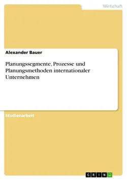 planungssegmente, prozesse und planungsmethoden internationaler unternehmen book cover image