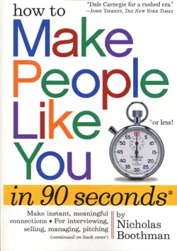 how to make people like you in 90 seconds or less book cover image