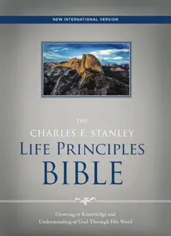 niv, the charles f. stanley life principles bible book cover image
