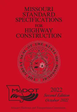 2022 missouri standard specifications for highway construction book cover image