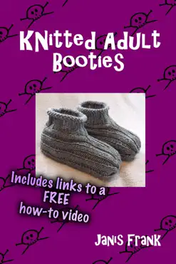 knitted adult booties book cover image
