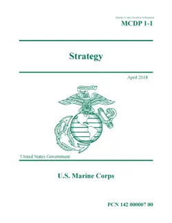 marine corps doctrine publication mcdp 1-1 strategy april 2018 book cover image
