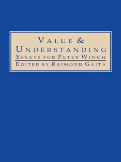 value and understanding book cover image