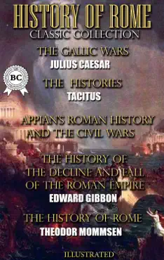 history of rome. classic collection. illustrated book cover image