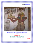 Ramesses III Egyptian Pharaoh synopsis, comments