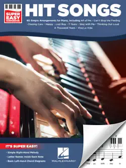 hit songs - super easy songbook book cover image