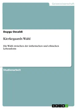 kierkegaards wahl imagen de la portada del libro