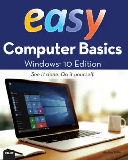 easy computer basics, windows 10 edition book cover image