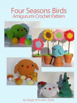 four seasons birds amigurumi crochet pattern book cover image