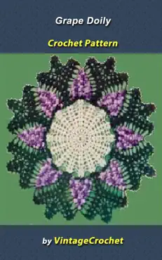 grape doily vintage crochet pattern book cover image