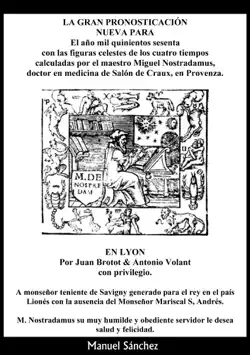 la gran pronosticación nueva para 1560﻿ de nostradamus imagen de la portada del libro