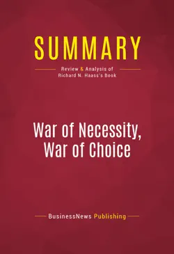 summary: war of necessity, war of choice imagen de la portada del libro