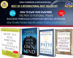 dale carnegie;napoleon hill best of 4 international best sellers combo (how to win friends and influence people (illustrated) + how to own your own mind + the path to personal power + success through a positive mental attitude) imagen de la portada del libro