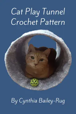 cat play tunnel crochet pattern book cover image