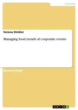 managing food trends of corporate events book cover image
