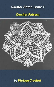 cluster stitch 1 doily vintage crochet pattern ebook book cover image