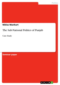 the sub-national politics of punjab book cover image