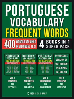 portuguese vocabulary - frequent words (4 books in 1 super pack) book cover image