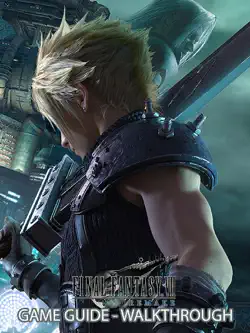 final fantasy vii remake game guide and wlakthrough book cover image