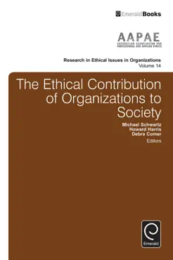 the ethical contribution of organizations to society book cover image