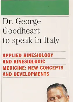 dr. george goodheart to speak in italy book cover image