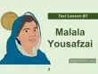 Malala Yousafzai- English Text Lesson 2 (B1 Level) sinopsis y comentarios