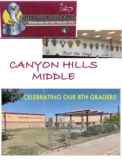 canyon hills middle school celebrating our 8th graders book cover image