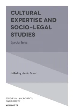 cultural expertise and socio-legal studies book cover image