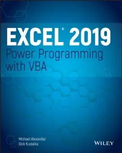 excel 2019 power programming with vba book cover image