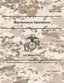 marine corps tactical publication mctp 3-40e maintenance operations january 2020 book cover image