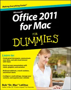 office 2011 for mac for dummies book cover image