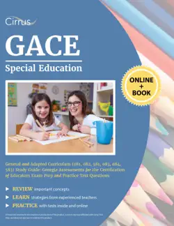 gace special education general and adapted curriculum (081, 082, 581, 083, 084, 583) study guide book cover image