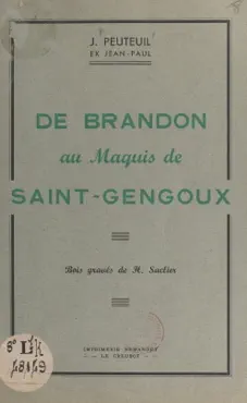 de brandon au maquis de saint-gengoux book cover image