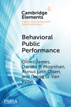 behavioral public performance book cover image