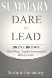 Dare to Lead Summary synopsis, comments