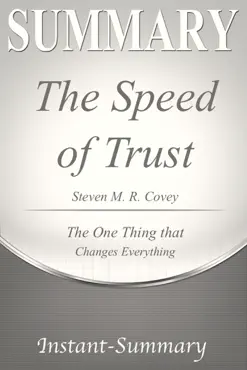 the speed of trust summary book cover image