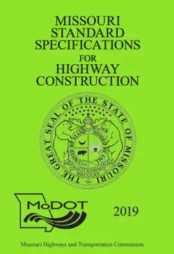2019 missouri standard specifications for highway construction book cover image