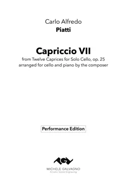 piatti - capriccio n° 7 op. 25 imagen de la portada del libro