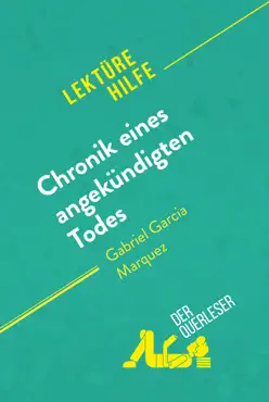 chronik eines angekündigten todes von gabriel garcía márquez (lektürehilfe) imagen de la portada del libro