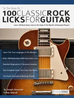 100 classic rock licks for guitar book cover image