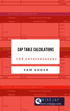 capitalization table calculations for entrepreneurs book cover image