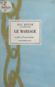 le mariage imagen de la portada del libro