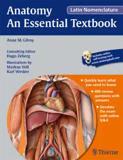 anatomy - an essential textbook, latin nomenclature book cover image