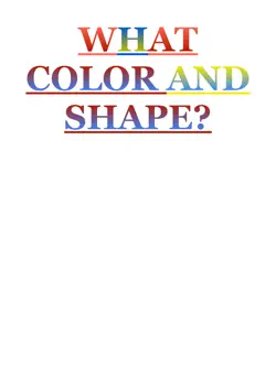 what color and what shape is this? book cover image