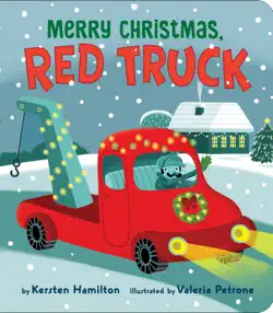 merry christmas, red truck book cover image