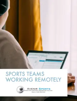 a guide to working remotely for sports teams book cover image