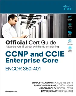 ccnp and ccie enterprise core encor 350-401 official cert guidee book cover image