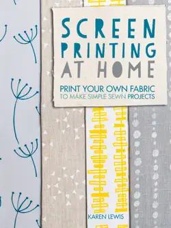 screen printing at home book cover image